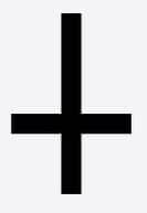 'pope's' antiChrist symbol, an occult upside down Christian cross!
